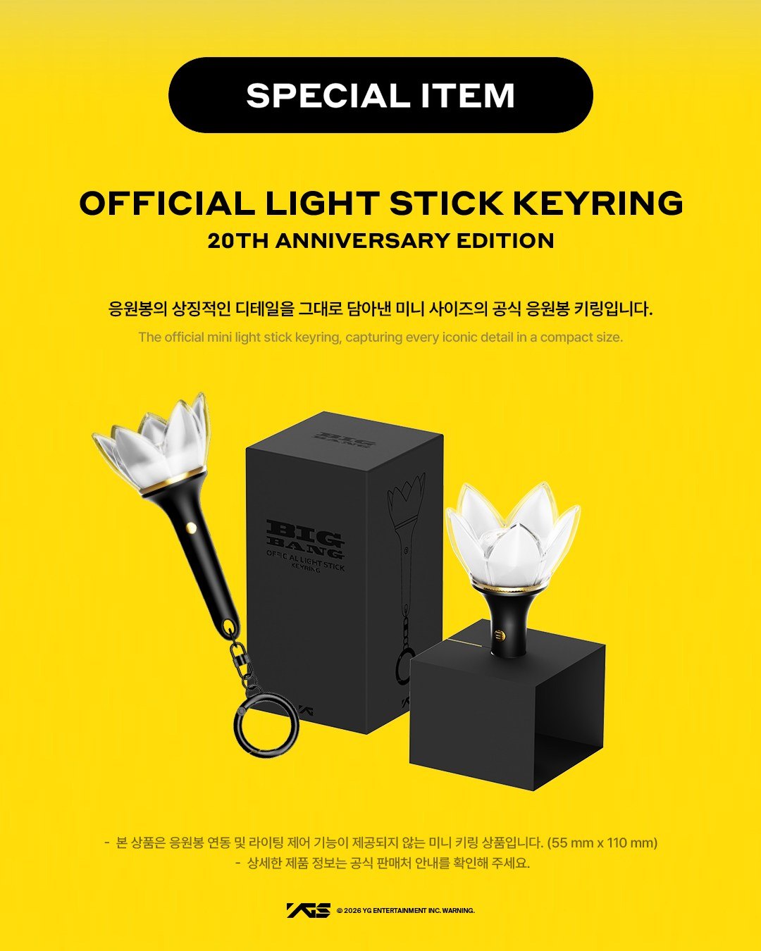 빅뱅 20주년 공식 응원봉