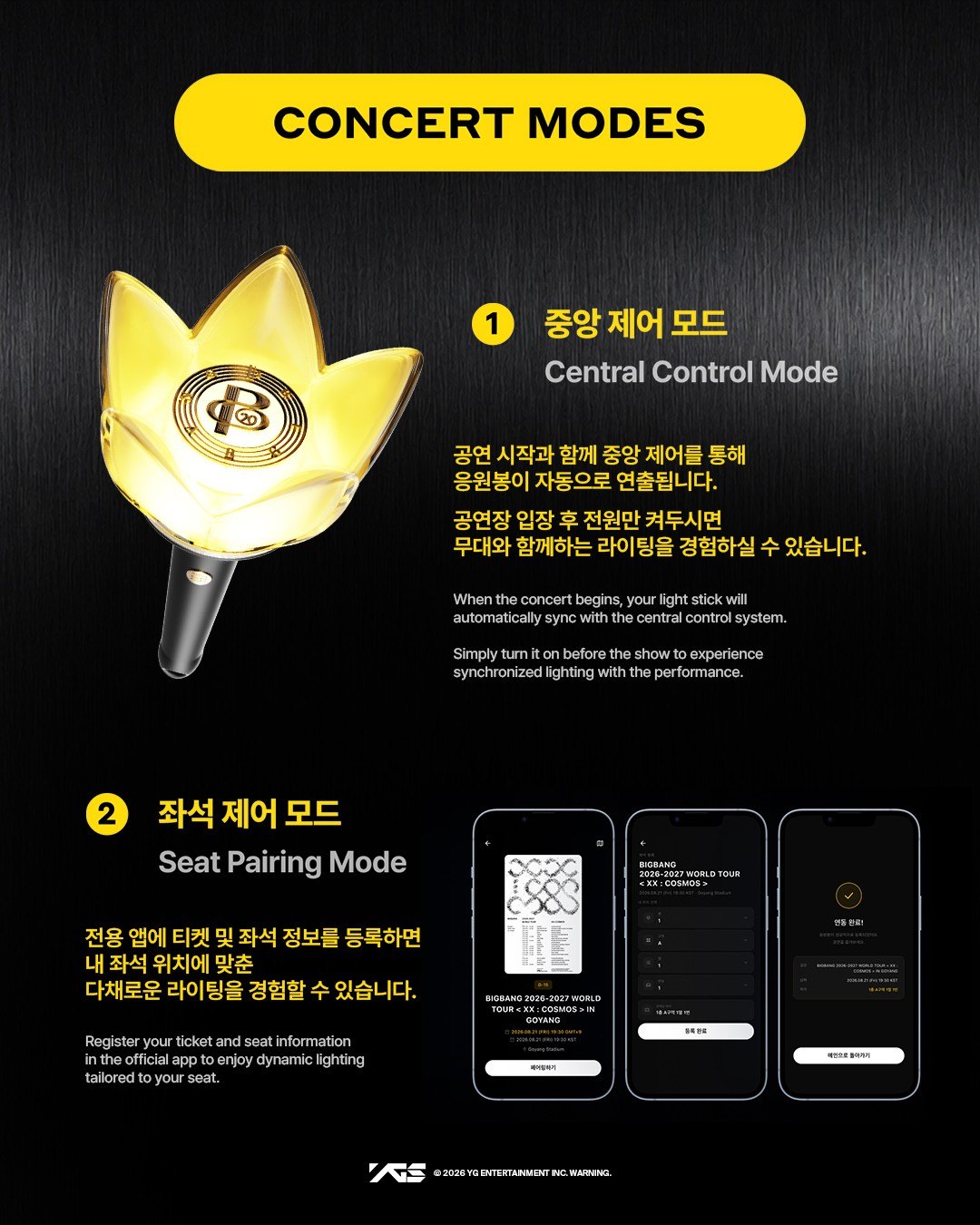 빅뱅 20주년 공식 응원봉